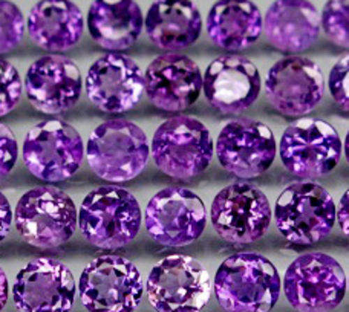 AMETHYST ROUND CUT LOT  (3.1mm -  4 Total Cts available)