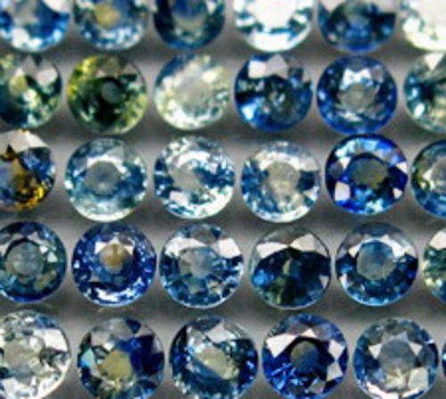 JUST JEWELS -  STUNNING BLUE/YELLOW SAPPHIRE LOT ( 40 pieces- 6.30 TCt)