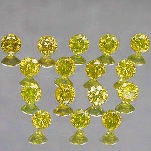 JUST JEWELS -  YELLOW DIAMOND LOT  (16 Pieces - 0.965 TCts)