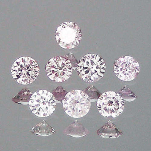 NATURAL LIGHT PINK  DIAMOND LOT (8 pieces - 0.26 TCts)