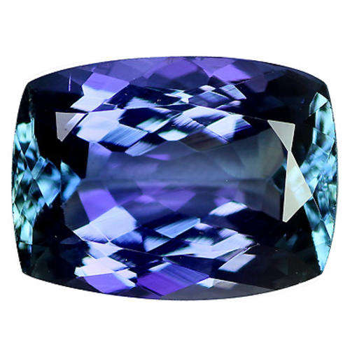 TOP EXCEPTIONAL VIOLET BLUE TANZANITE - CUSHION CUT (2.32 Ct )