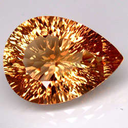 TOP COLLECTORS QUALITY  AAA+++ FLAWLESS CONCAVE CUT  IMPERIAL TOPAZ  (11.25 Ct)