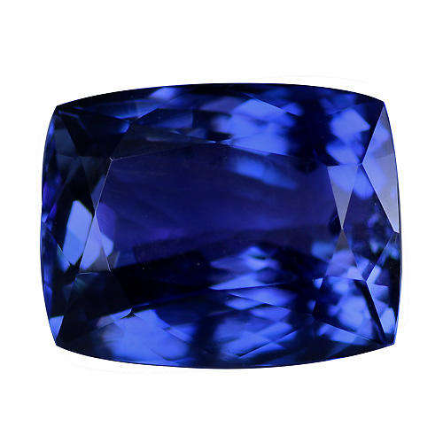 IGEC CERTIFIED FLAWLESS VIOLET PURPLE TANZANITE -  (6.13 Ct - 11.16 x 8.81 x 6.97 mm)