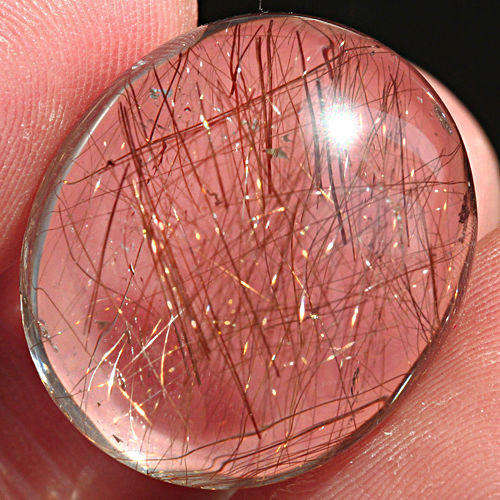 VENUS Hair Copper Needle Quartz   (31.6 Ct)