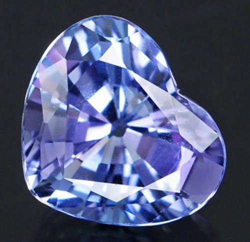 JUST JEWELS -  VALENTINE TANZANITE HEART- (1.09 Ct )