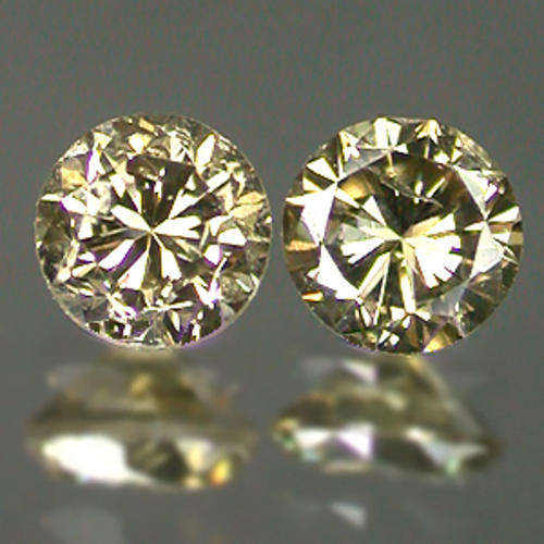 JUST JEWELS - DIAMOND PAIR  (Champagne SI3   - 0.33 Ct)