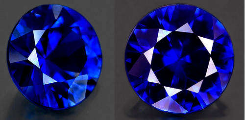 JUST JEWELS -  TOP ROYAL KASHMIR BLUE SAPPHIRE PAIR (2.8mm) 2 pairs available