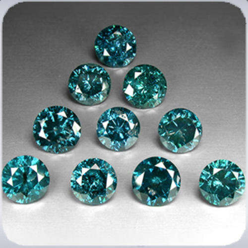 JUST JEWELS -  BLUE DIAMOND LOT ( 10 pieces - 1.05 TCts)
