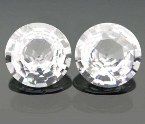 JUST JEWELS - TOP BRILLIANT WHITE PAIR (4.5mm - 0.77 Total Ct )