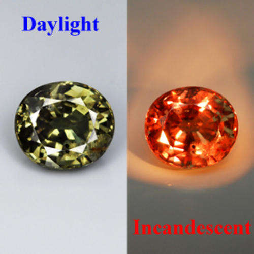 JUST JEWELS -   RARE COLOUR CHANGE GARNET (1.21 Ct)