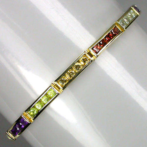 TOP UPMARKET JEWELER QUALITY  bracelet (14 Ct gold  plated 925 silver)