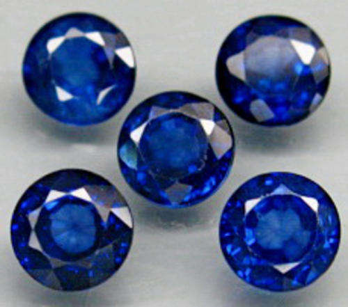 TOP ROYAL BLUE SAPPHIRE LOT ( 5 Pieces 4mm Round 1.80 TCts)