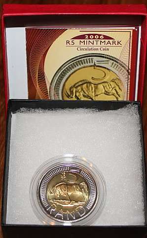 Very Rare, 2006 R5 Mintmark Coin - Struck on " Oom Paul " ,Mintage just 956