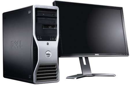 Dell Precision 490 + LCD Monitor (refurbished unit)