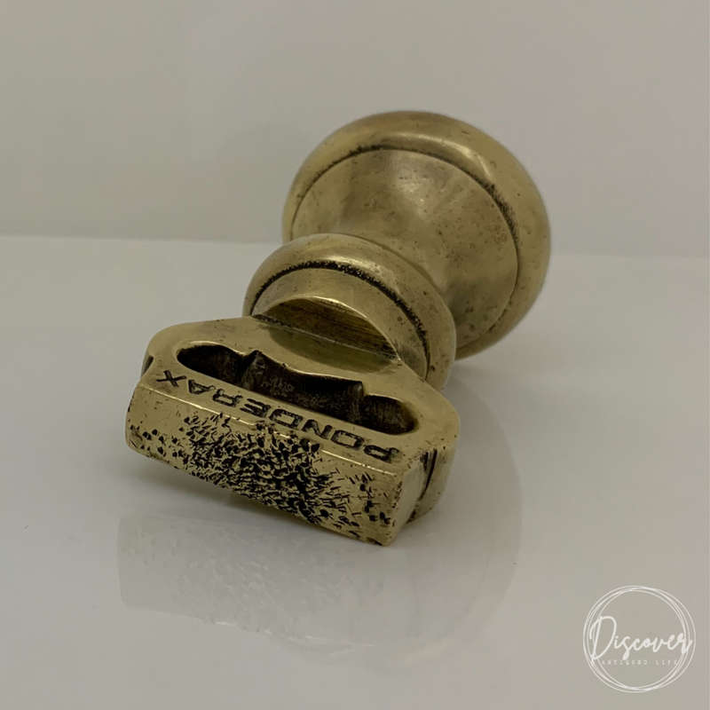 Bell Weight, Ponderax Brass Scale Weight, Solid Brass Antique -710g-1920s