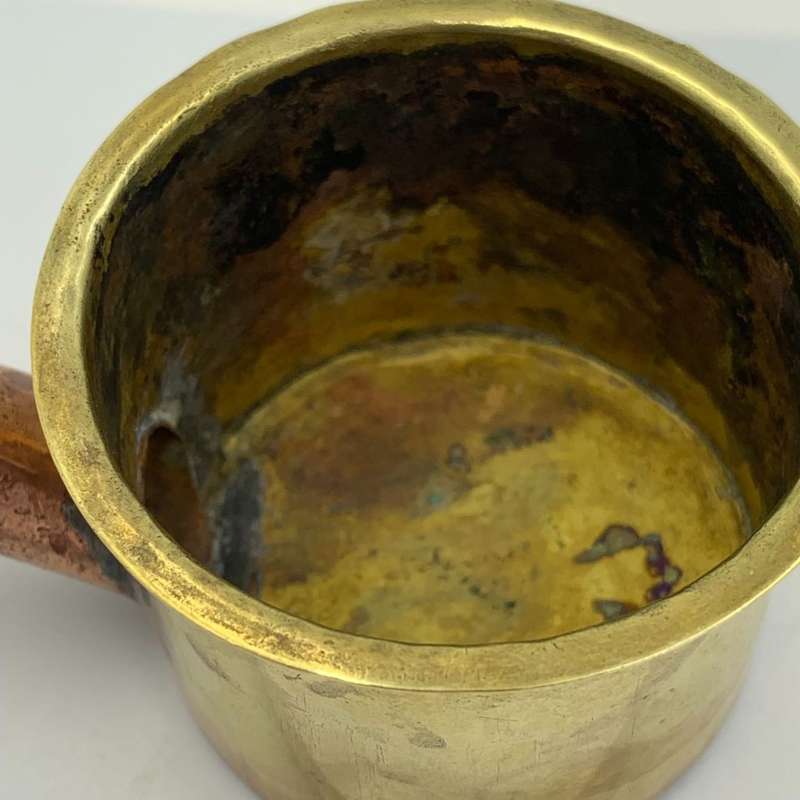 Rare Antique 18th Century Dutch Whale Oil Lamp, Copper and Brass Snotneus Fillers Kettle Form
