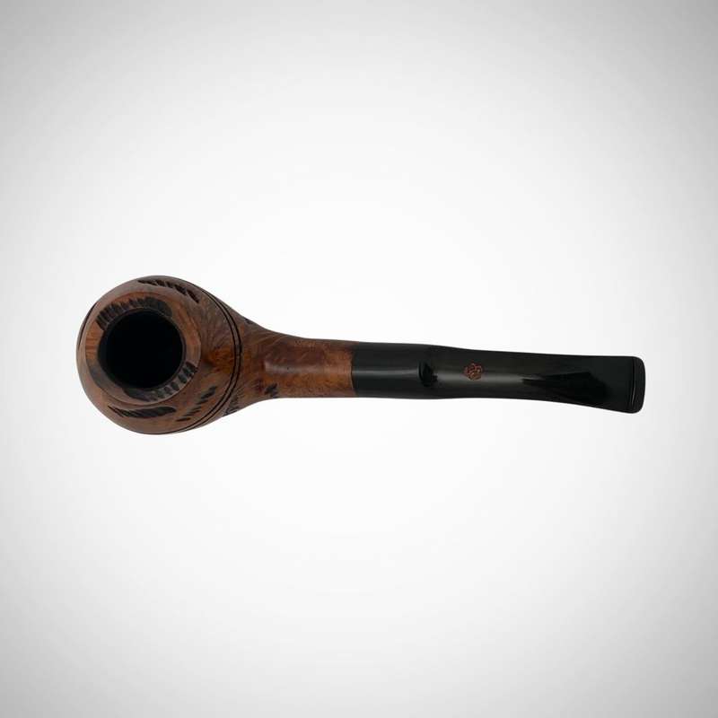 Vintage Lorenzo Flavia Spitfire Filter Tobacco Pipe with Free Pouch c.1980 - Italian Wooden Smoking