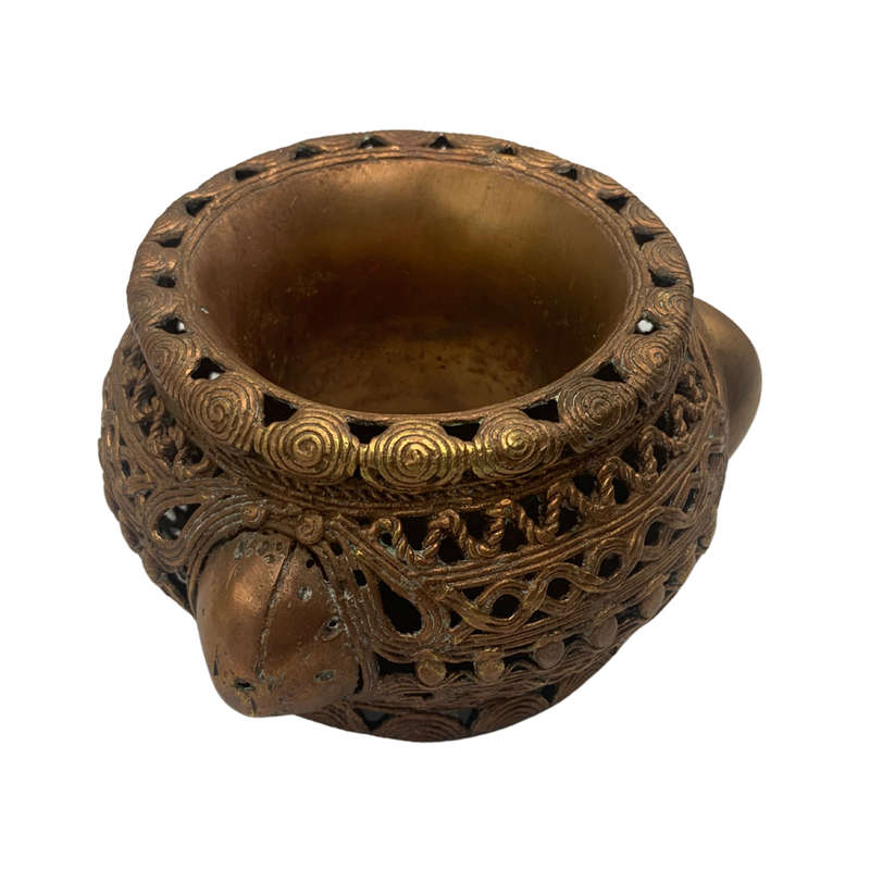Large 1800s Antique African Bronze Manilla Currency Bracelet