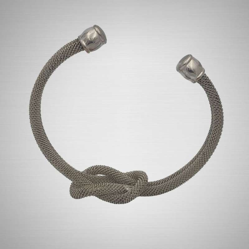 Vintage Tiffany & Co. Love Knot Cuff Bracelet - Rare 1980s