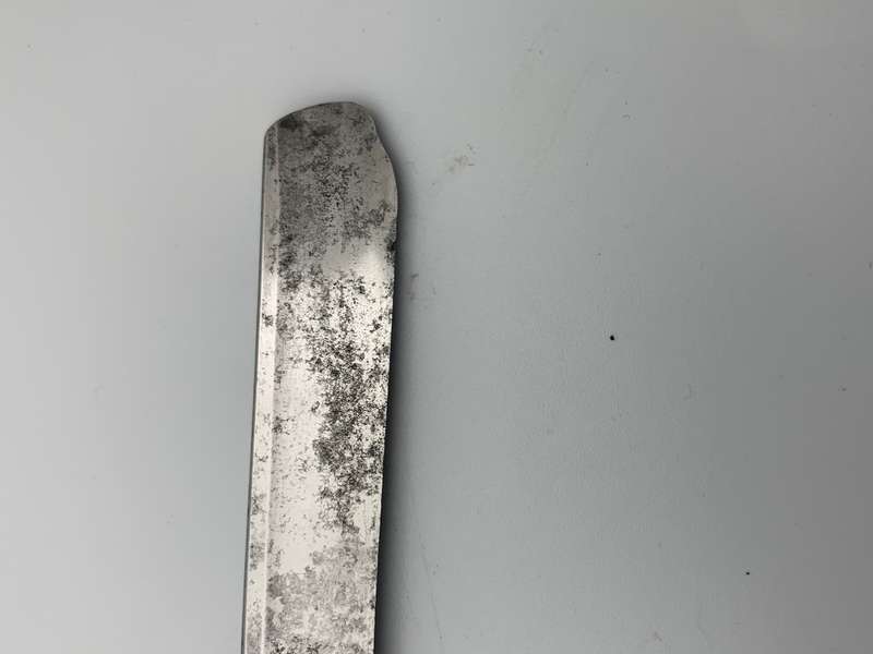 Rare Antique Wald Solingen 3083 German WWI Straight Gong Razor c.1918 - Collectible Piece