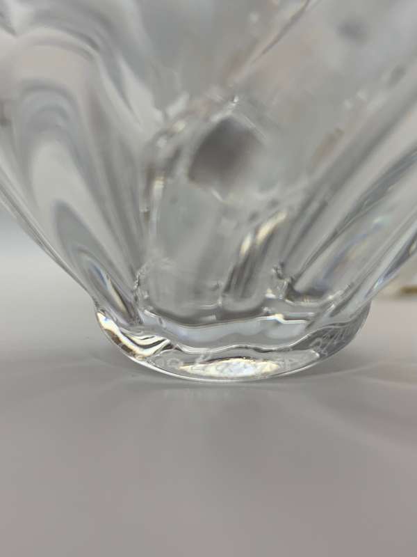Vintage Nina Ricci L`Air du Temps Perfume Bottle with Lalique Frosted Kissing Doves Stopper - Signed