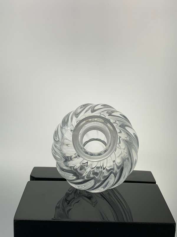 Vintage Nina Ricci L`Air du Temps Perfume Bottle with Lalique Frosted Kissing Doves Stopper - Signed