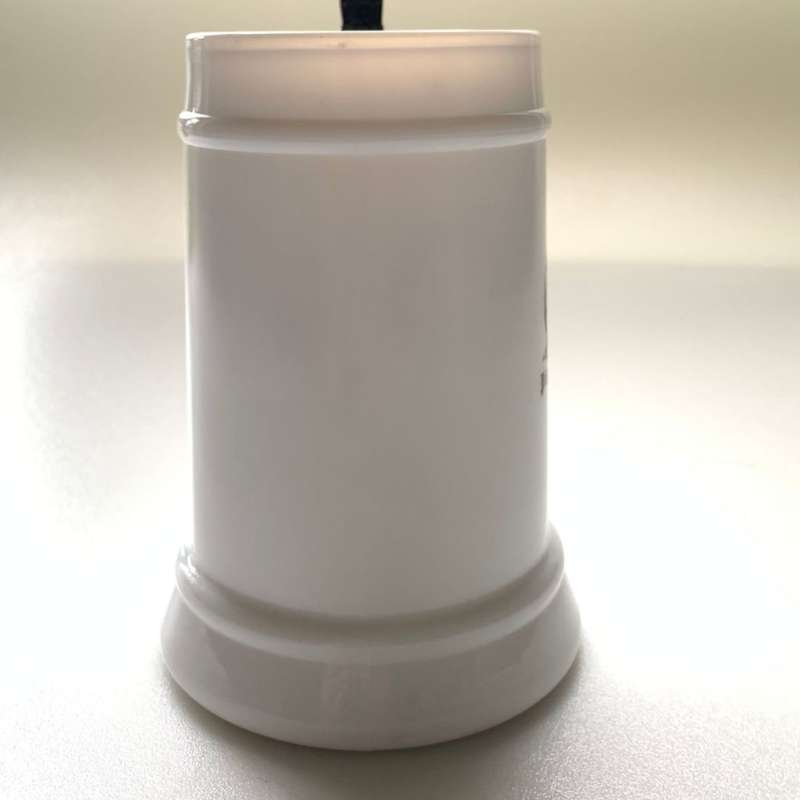 Vintage Original BMF Bierseidel Milk Glass Stein - Pilgrim`s Rest 1873 Souvenir