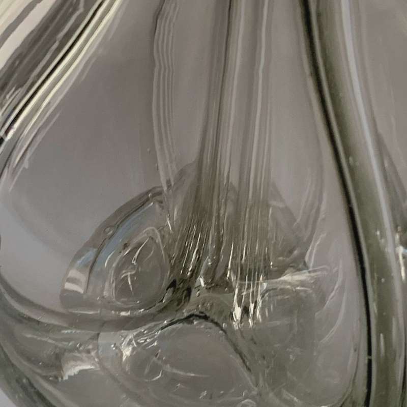 Victorian Segmented Glass Liqueur Decanter - Made in France, Elegant Barware- Reduced!