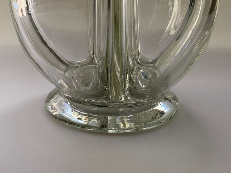 Victorian Segmented Glass Liqueur Decanter - Made in France, Elegant Barware- Reduced!