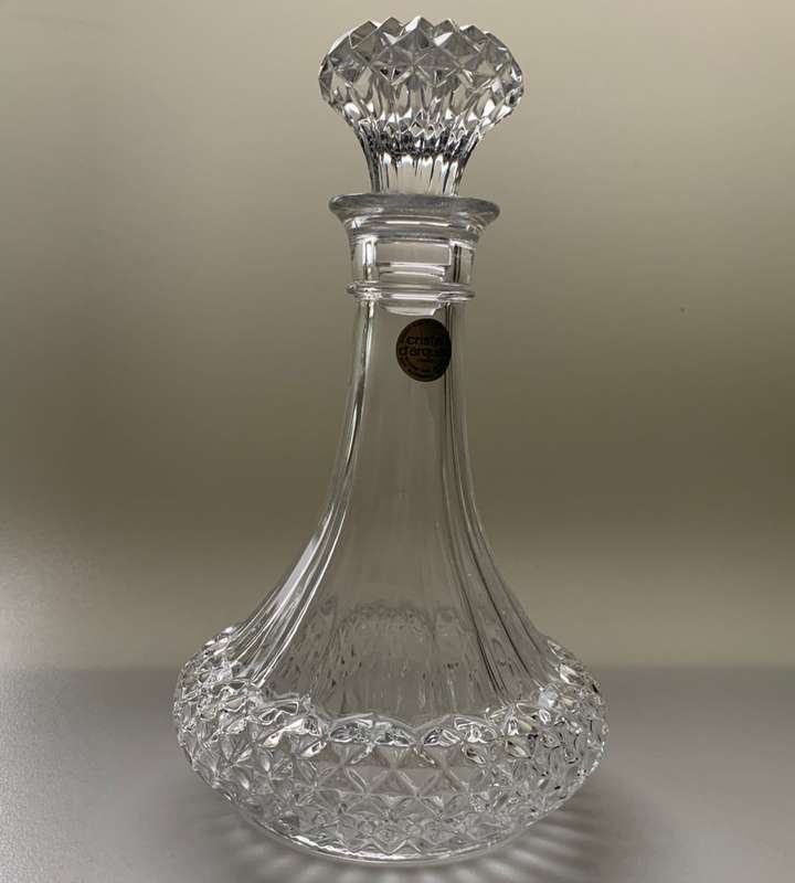 Cristal D`Arques-Durand Longchamp Crystal Decanter - Genuine Lead Crystal, Made in France