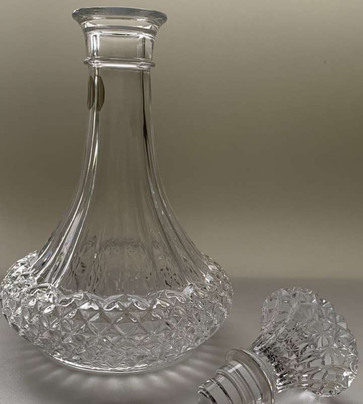 Cristal D`Arques-Durand Longchamp Crystal Decanter - Genuine Lead Crystal, Made in France