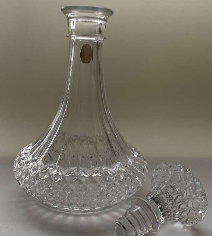 Cristal D`Arques-Durand Longchamp Crystal Decanter - Genuine Lead Crystal, Made in France