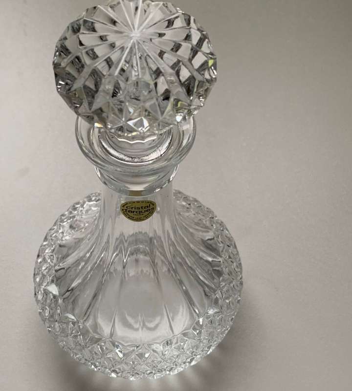 Cristal D`Arques-Durand Longchamp Crystal Decanter - Genuine Lead Crystal, Made in France