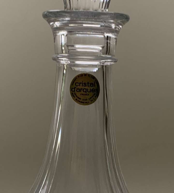 Cristal D`Arques-Durand Longchamp Crystal Decanter - Genuine Lead Crystal, Made in France