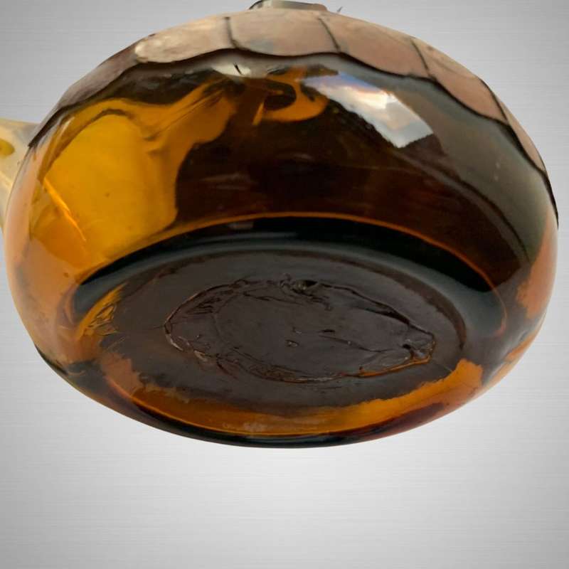Rare Retro Spanish Poron Fine Leather Art Decanter c1960-1980