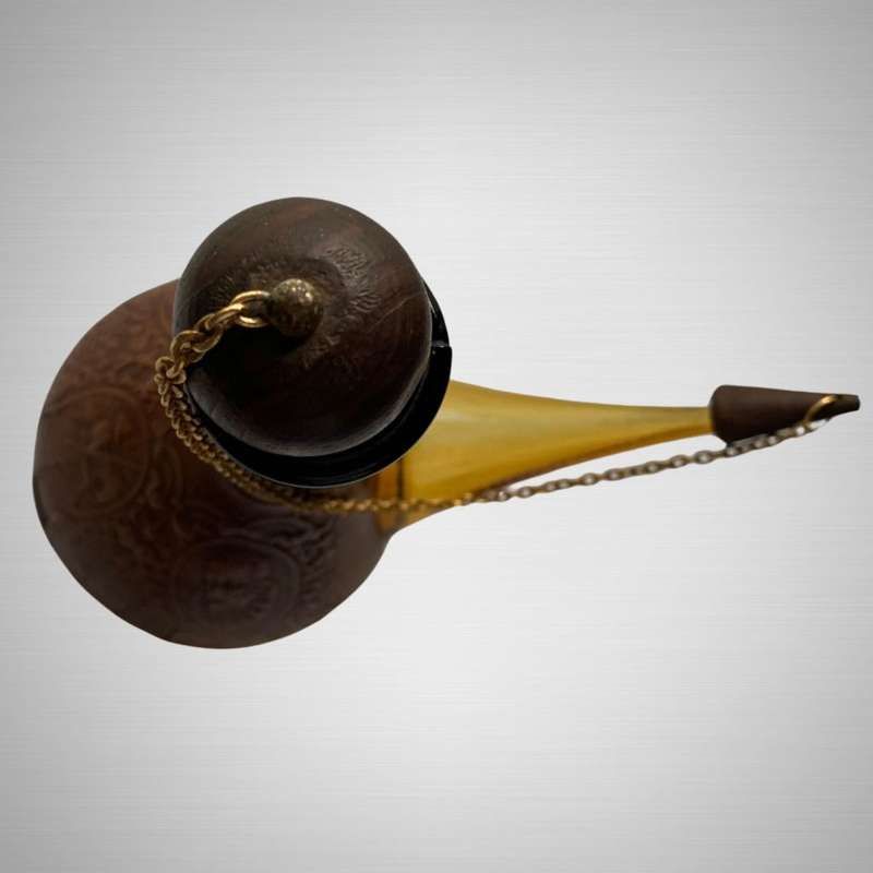 Rare Retro Spanish Poron Fine Leather Art Decanter c1960-1980