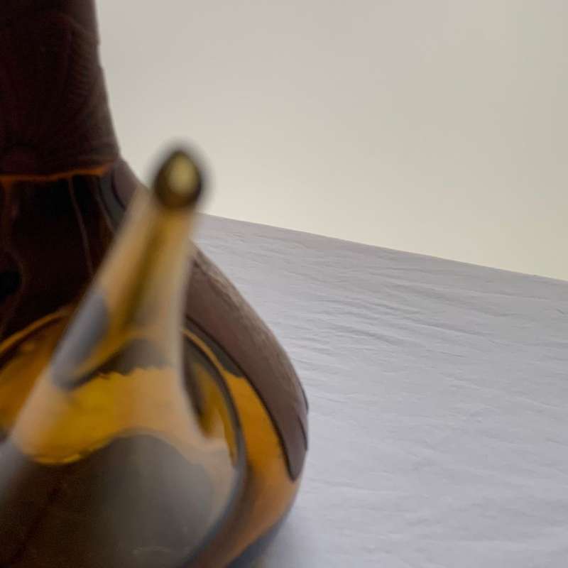 Rare Retro Spanish Poron Fine Leather Art Decanter c1960-1980