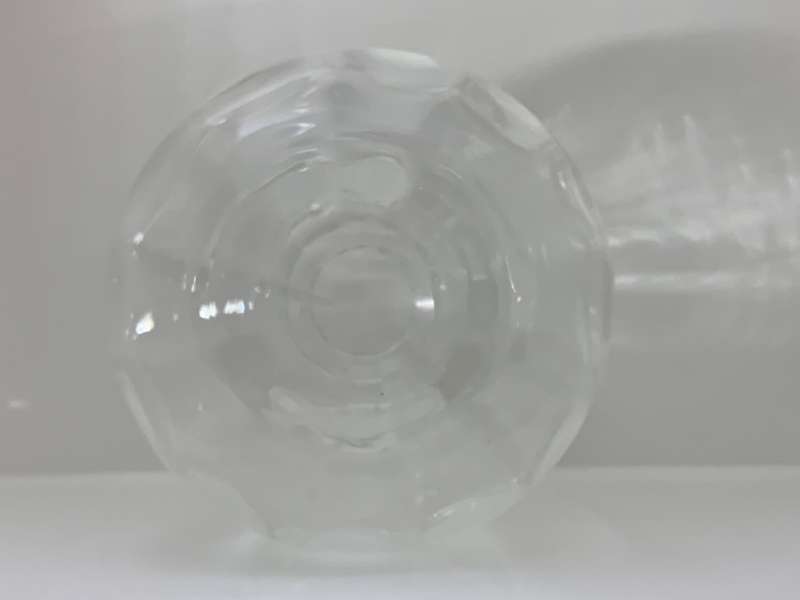 Vintage Tiffany & Co. Style Crystal Devon Optic Vase - Ruffled Edge Home Décor Vase