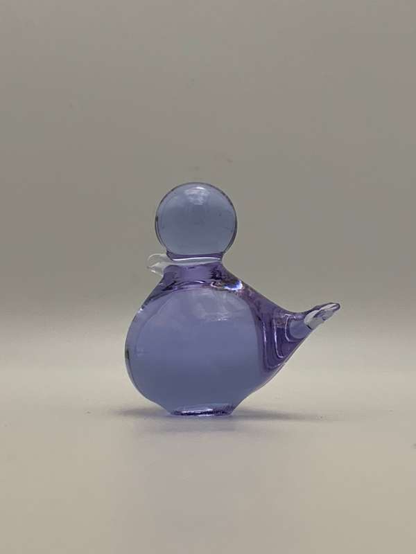 3 Piece Small Vintage Translucent Glass Figurines: Rare Collectible Trio
