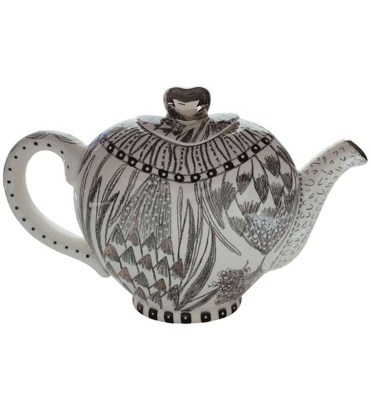 Reduced! Elke Jones Art Collection: Handmade Ceramic Coffee/Tea Pot