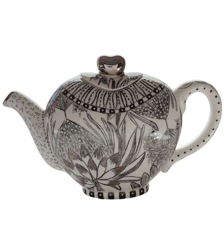 Reduced! Elke Jones Art Collection: Handmade Ceramic Coffee/Tea Pot