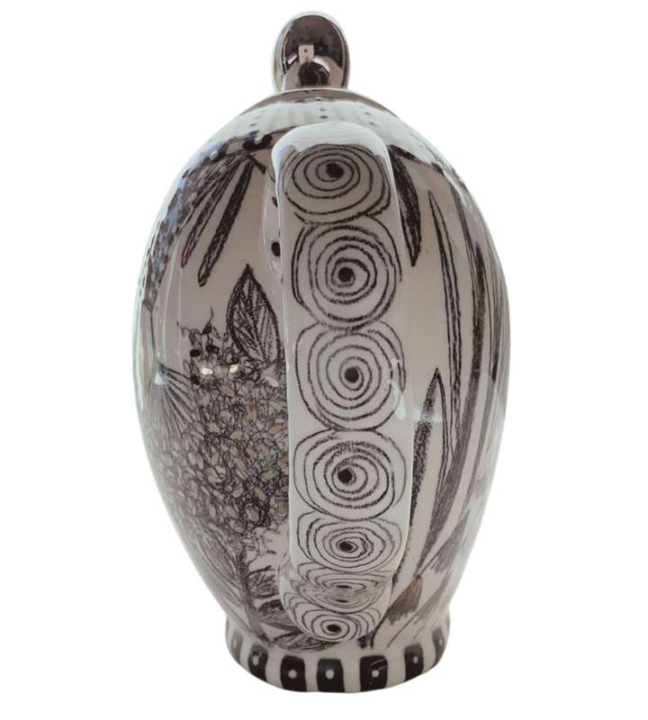 Reduced! Elke Jones Art Collection: Handmade Ceramic Coffee/Tea Pot