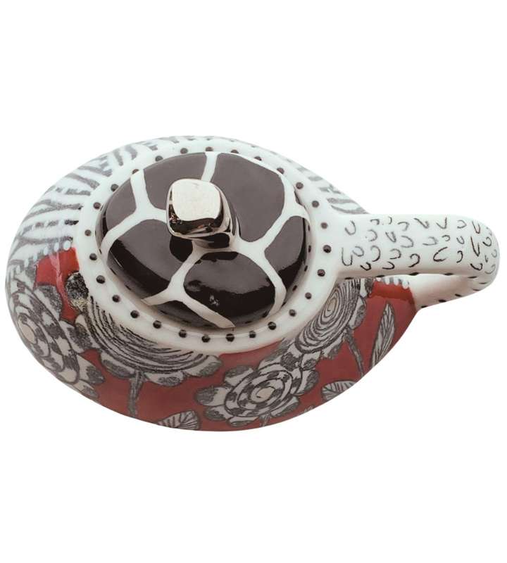 Reduced! Elke Jones Art Collection: Handmade Ceramic Sugar Pot