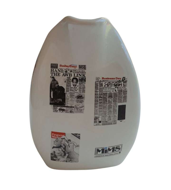 Vintage Bar Advertising Ceramic Pitcher: Bar Décor Jug