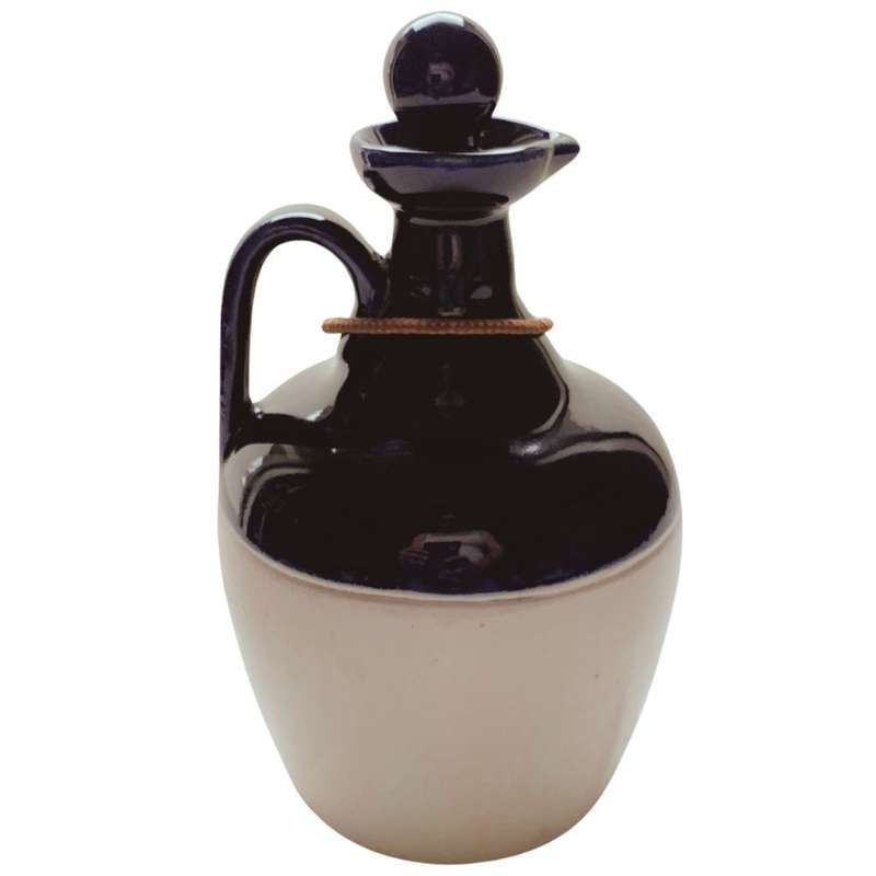 Original Ceramic Ballantine`s Scotch Whisky Decanter - Cobalt Blue