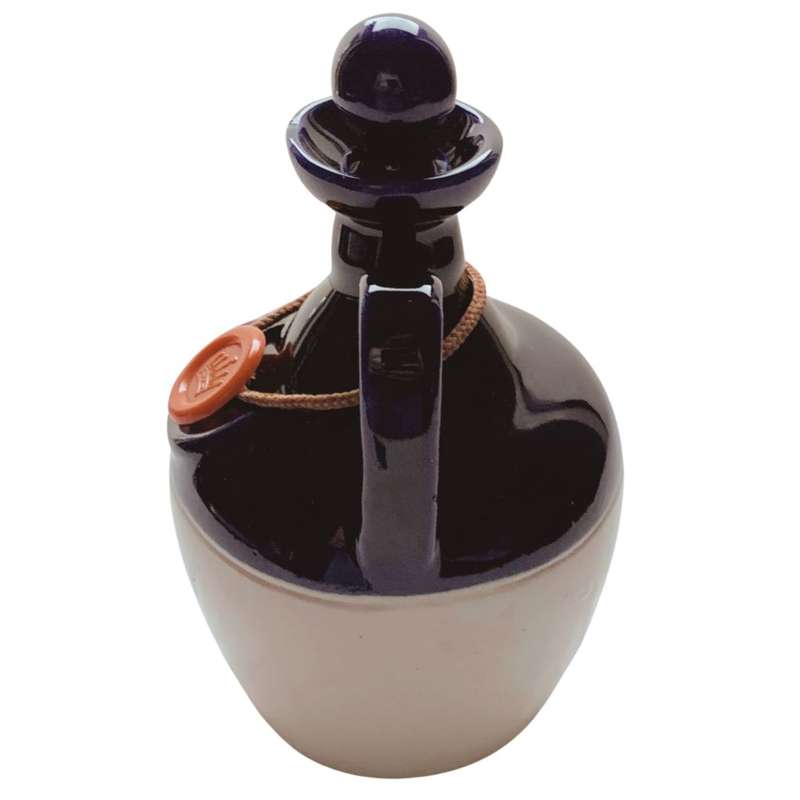 Original Ceramic Ballantine`s Scotch Whisky Decanter - Cobalt Blue