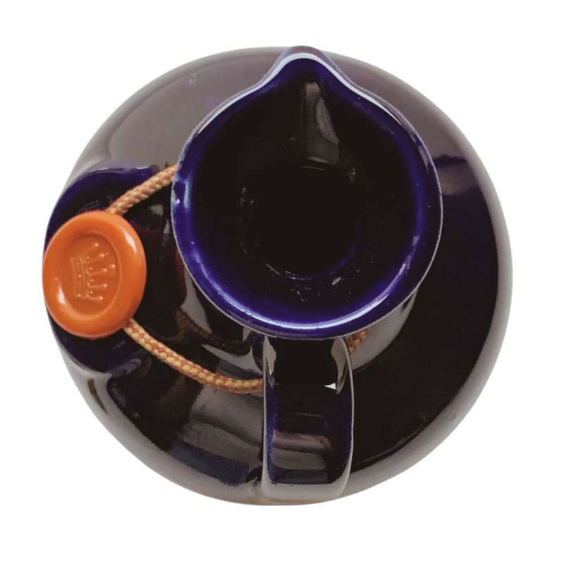 Original Ceramic Ballantine`s Scotch Whisky Decanter - Cobalt Blue