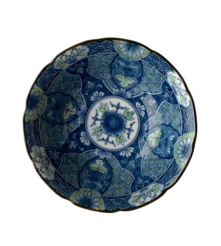 Small Hijiri Gama Japanese Floral Rice Bowl