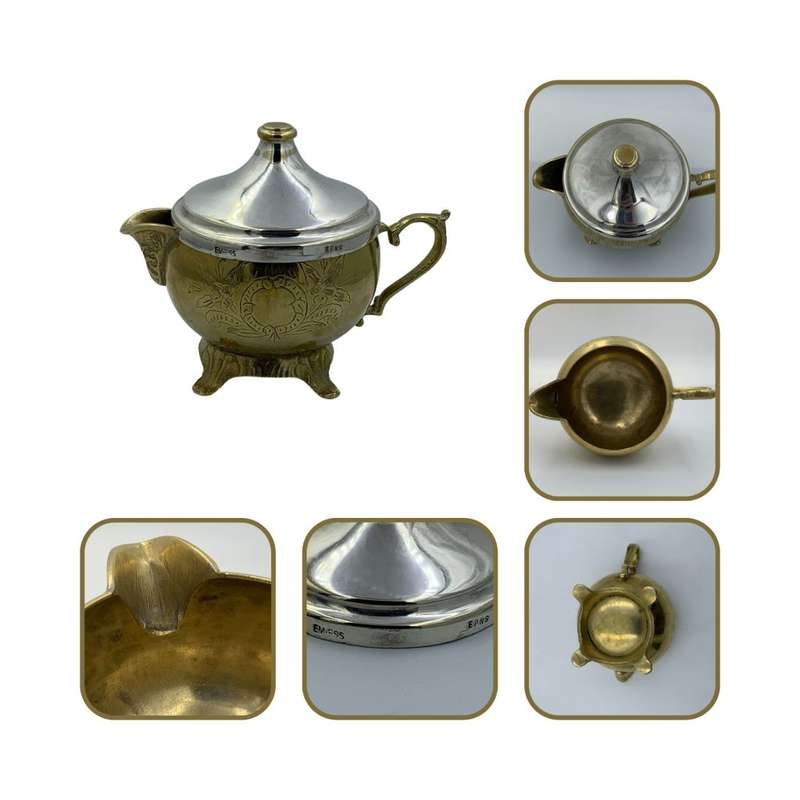 Vintage 6 Piece EM-ESS Brass Tea and Coffee Set c.1975 - ISANDO South Africa