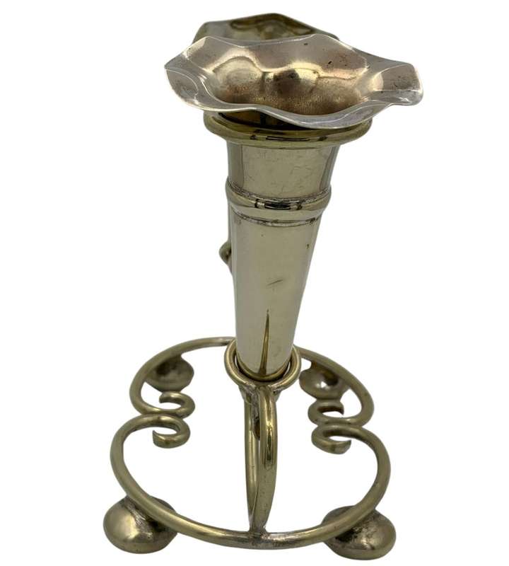 Antique Silver Plate 2 Trumpet Epergne c.1901 by George Ernest Hawkins